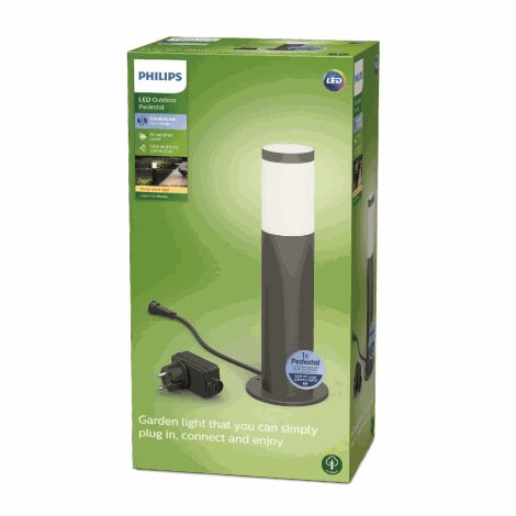 Venkovní sloupkové Low Voltage LED svítidlo 1x6W 600lm 2700K IP44 nestmívatelné, antracitové 2