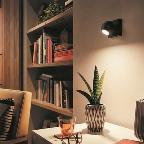 Hue WA Buckram bodové LED svítidlo GU10 5W 350lm 2200-6500K IP20, černé + ovladač 2