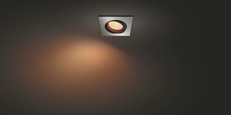 Hue Centura BT SVÍTIDLO PODHLEDOVÉ LED GU10 5,7W 350lm 2000-6500K RGB, hranaté, hliník 10