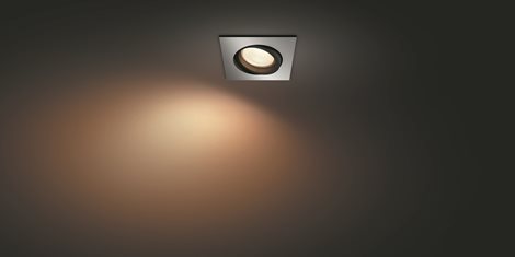 Hue Centura BT SVÍTIDLO PODHLEDOVÉ LED GU10 5,7W 350lm 2000-6500K RGB, hranaté, hliník 11