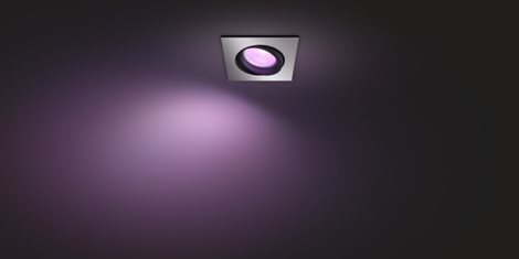 Hue Centura BT SVÍTIDLO PODHLEDOVÉ LED GU10 5,7W 350lm 2000-6500K RGB, hranaté, hliník 14