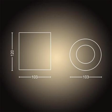 Hue WA Pillar bodové LED svítidlo GU10 1x5W 350lm 2200-6500K IP20 bílá 6