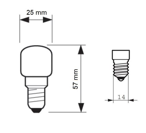 App 26.0W E14 230-240V T25 CL OV 1CT/10F Halogenová žárovka do pečících trub 26W 4