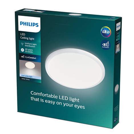 31815/31/17 Twirly přisazené LED svítidlo 1x17W 1900lm 4000K 34,7cm IP20, bílé 2