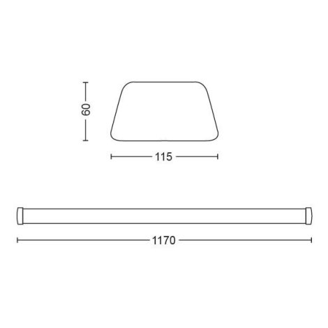 Voděodolné LED svítidlo Projectline WP W12L118 5000lm 2700K 7