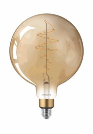 Vintage LED filament žárovka E27 G200 7W 470lm 1800K stmívatelná, zlatá