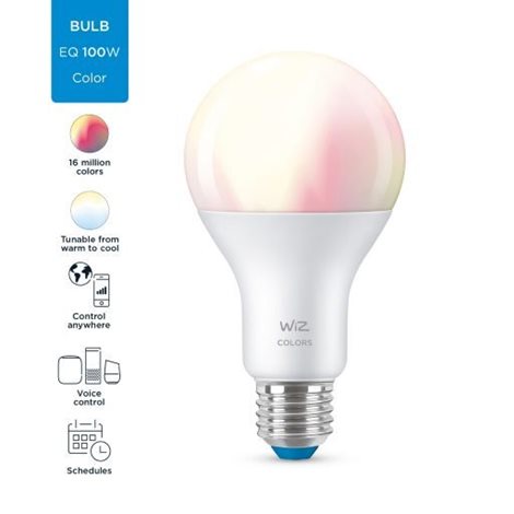 WiZ LED žárovka E27 A67 13W 1521lm 2200-6500K RGB IP20, stmívatelná 5