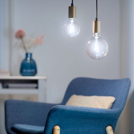 WiZ LED filament žárovka E27 G125 7W 806lm 2700-6500K IP20, stmívatelná 9