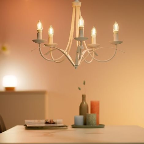 WiZ LED žárovka filament E14 C35 4,9W 470lm 2700-6500K IP20, stmívatelná 8