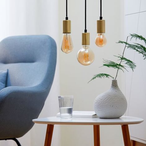 WiZ LED žárovka filament amber E27 A60 7W 640lm 2000-5000K IP20, stmívatelná 10