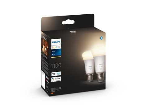 Hue White sada 2x žárovka LED E27 A60 9,5W 1100lm 2700K IP20 5
