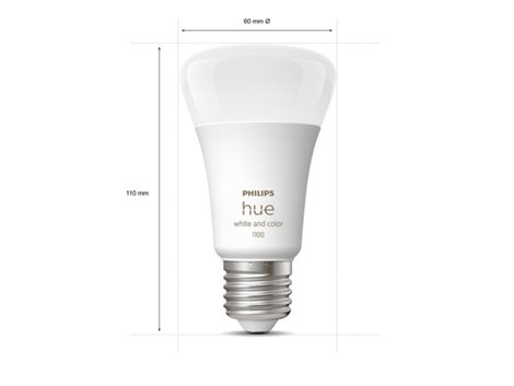 Hue sada Bridge + 2x WACA LED žárovka E27 A60 9W 1100lm 2000-6500K RGB IP20 + ovladač 4