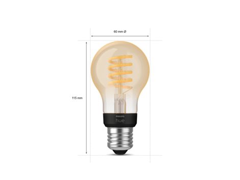 Hue WA LED Filament žárovka E27 A60 7W 550lm 2200-4500K IP20 4