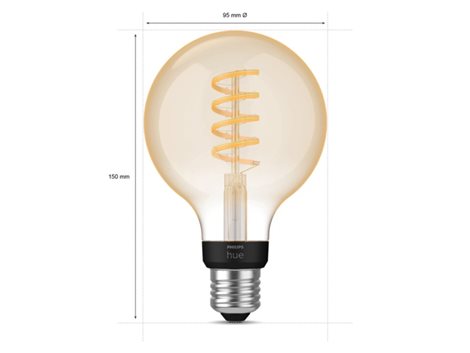 Hue WA LED Filament žárovka E27 G93 7W 550lm 2200-4500K IP20 4