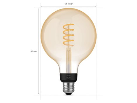 Hue WA LED Filament žárovka E27 G125 7W 550lm 2200-4500K IP20 4
