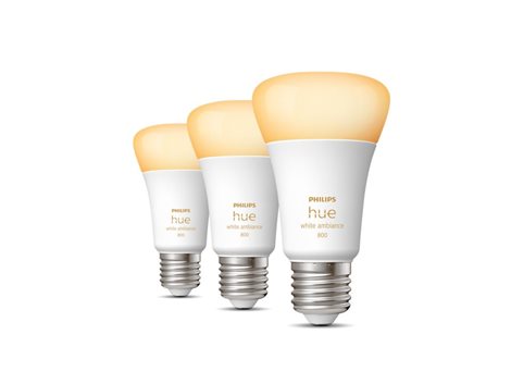 Hue WA sada 3x žárovka LED E27 A60 6W 800lm 2200-6500K IP20 2