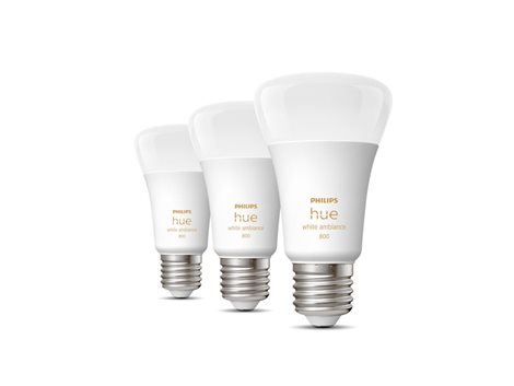 Hue WA sada 3x žárovka LED E27 A60 6W 800lm 2200-6500K IP20 3
