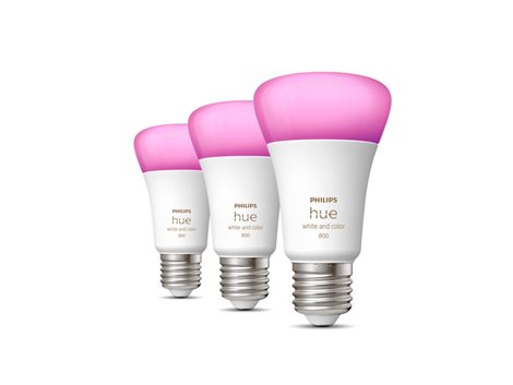 Hue WACA sada 3x žárovka LED E27 A60 6,5W 806lm 2000-6500K RGB IP20 2