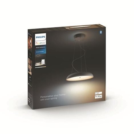 Hue WA Amaze závěsné LED svítidlo 25W 2900lm 2200-6500K IP20 43,4cm černá + ovladač 3
