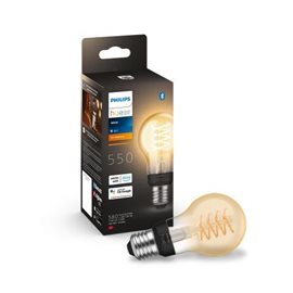 HUE White LED Filament žárovka E27 A60 7W 580lm 2100K IP20, stmívatelné