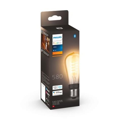 HUE White LED Filament žárovka E27 ST64 7W 550lm 2100K IP20, stmívatelná 5