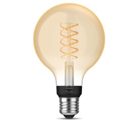 HUE White LED Filament žárovka E27 G93 7W 550lm 2100K IP20, stmívatelná 2