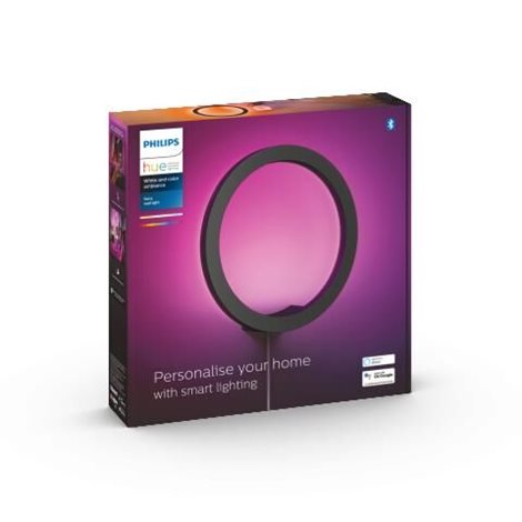 Hue WACA Sana nástěnné LED svítidlo 1x20W 1400lm 2000-6500K RGB IP20 25,5cm černá 2