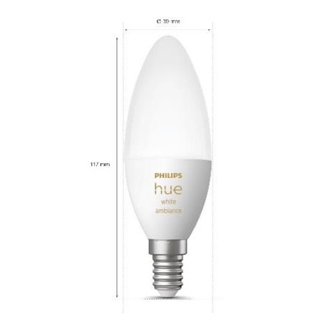 Hue WA LED žárovka E14 B39 4W 470lm 2200-6500K IP20 3