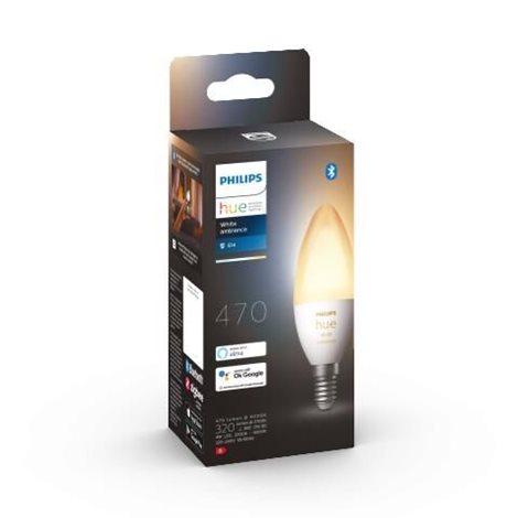 Hue WA LED žárovka E14 B39 4W 470lm 2200-6500K IP20 5