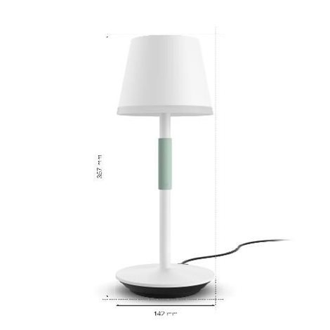 Hue WACA Go venkovní stolní dotyková LED lampička 6,2W 530lm 2000-6500K RGB IP54, bílá 2