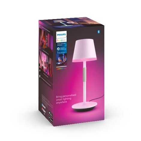 Hue WACA Go venkovní stolní dotyková LED lampička 6,2W 530lm 2000-6500K RGB IP54, bílá 11