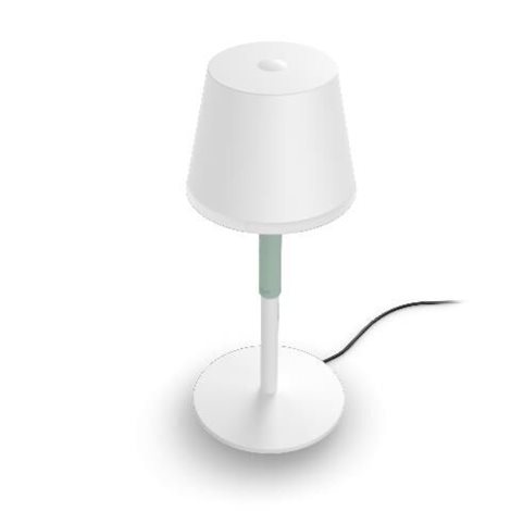 Hue WACA Go venkovní stolní dotyková LED lampička 6,2W 530lm 2000-6500K RGB IP54, bílá 10