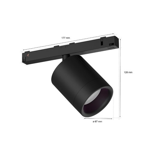 Hue Perifo bodové světlo do lištového systému LED WACA 5,2W 510lm 2000-6500K RGB, černá 3