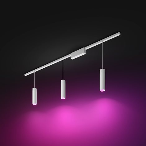 Hue Perifo lištové svítidlo se 3 závěsy, LED WACA 15,6W 1530lm 2000-6500K RGB, bílá 4
