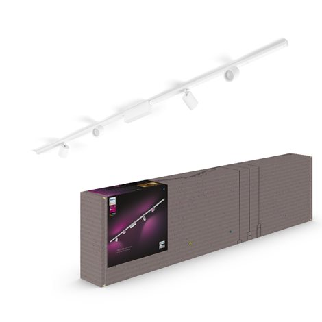 Hue Perifo lištové svítidlo se 4 spoty, LED WACA 20,8W 2040lm 2000-6500K RGB, bílá 2