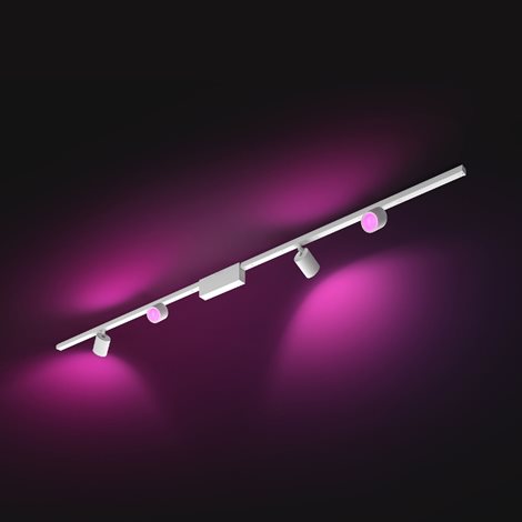 Hue Perifo lištové svítidlo se 4 spoty, LED WACA 20,8W 2040lm 2000-6500K RGB, bílá 3