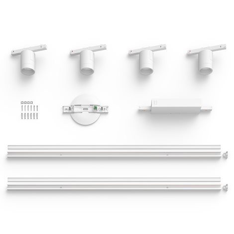 Hue Perifo lištové svítidlo se 4 spoty, LED WACA 20,8W 2040lm 2000-6500K RGB, bílá 6