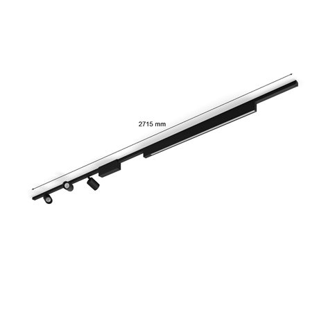Hue Perifo lištové svítidlo 3 spoty+panel, LED WACA 44,6W 3580lm 2000-6500K RGB, černá 7