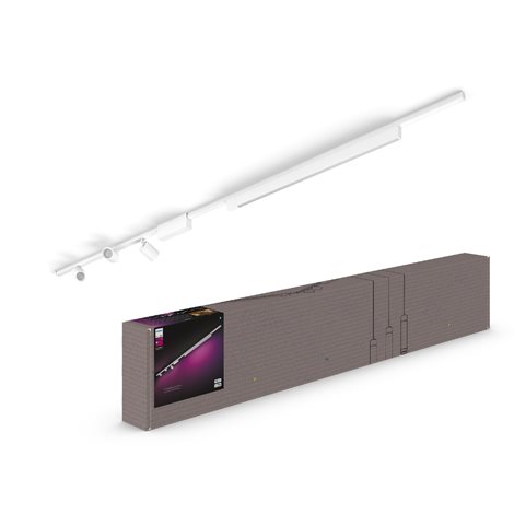 Hue Perifo lištové svítidlo 3 spoty+panel, LED WACA 44,6W 3580lm 2000-6500K RGB, bílá 5