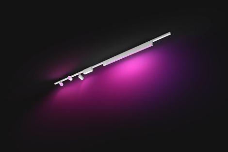 Hue Perifo lištové svítidlo 3 spoty+panel, LED WACA 44,6W 3580lm 2000-6500K RGB, bílá 8