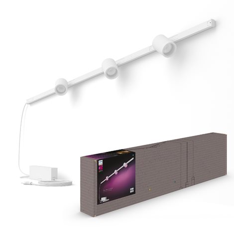 Hue Perifo lištové nástěnné svítidlo se 3 spoty, LED WACA 15,6W 1530lm 2000-6500K RGB, černá 2