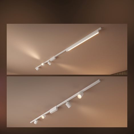 Hue Perifo lištové nástěnné svítidlo se 3 spoty, LED WACA 15,6W 1530lm 2000-6500K RGB, černá 4