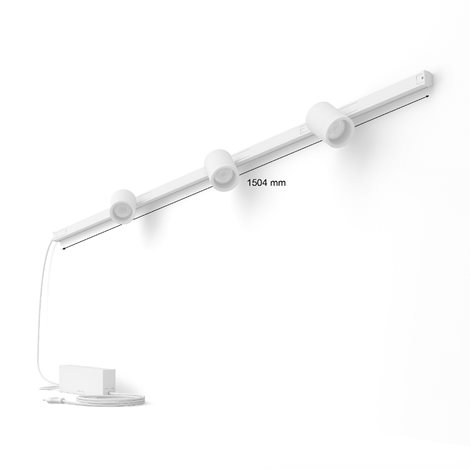 Hue Perifo lištové nástěnné svítidlo se 3 spoty, LED WACA 15,6W 1530lm 2000-6500K RGB, černá 6
