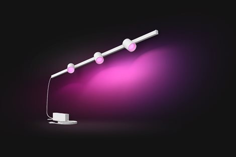Hue Perifo lištové nástěnné svítidlo se 3 spoty, LED WACA 15,6W 1530lm 2000-6500K RGB, černá 7
