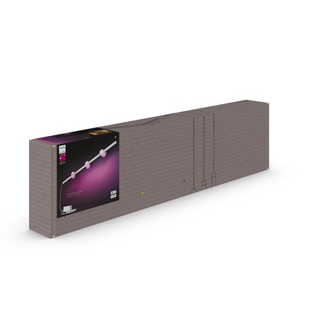 Hue Perifo lištové nástěnné svítidlo se 3 spoty, LED WACA 15,6W 1530lm 2000-6500K RGB, černá 8