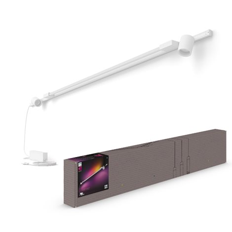 Hue Perifo lištové nástěnné svít. 2 spoty+Gradient Tube, LED WACA 39,9W 3620lm 2000-6500K RGB bílá 2