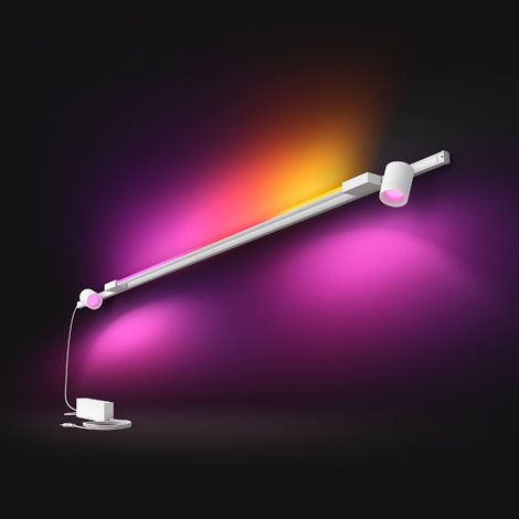 Hue Perifo lištové nástěnné svít. 2 spoty+Gradient Tube, LED WACA 39,9W 3620lm 2000-6500K RGB bílá 3