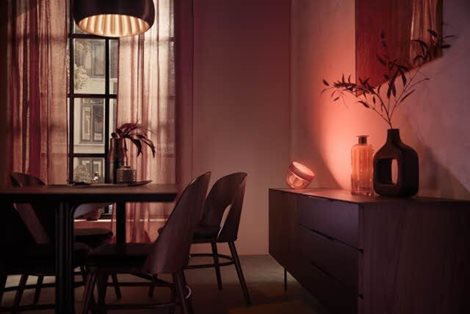 Hue WACA Iris stolní LED lampa 1x8,1W 570lm 2000-6500K RGB IP20, měděná 7