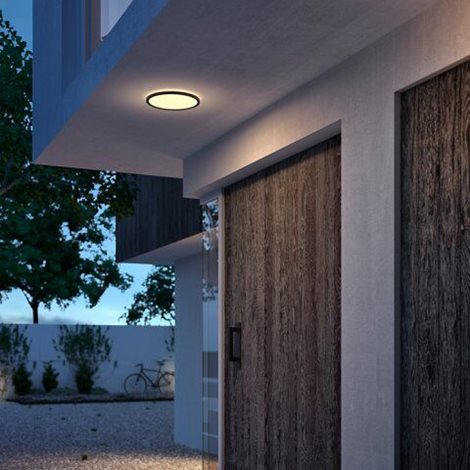 Superslim CL550 venkovní přisazené LED svítidlo 15W 1300lm 2700K krokové stmívání IP54 25cm, černé 4
