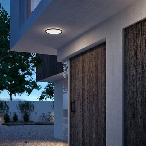 Superslim CL550 venkovní přisazené LED svítidlo 15W 1500lm 4000K krokové stmívání IP54 25cm, černé 6